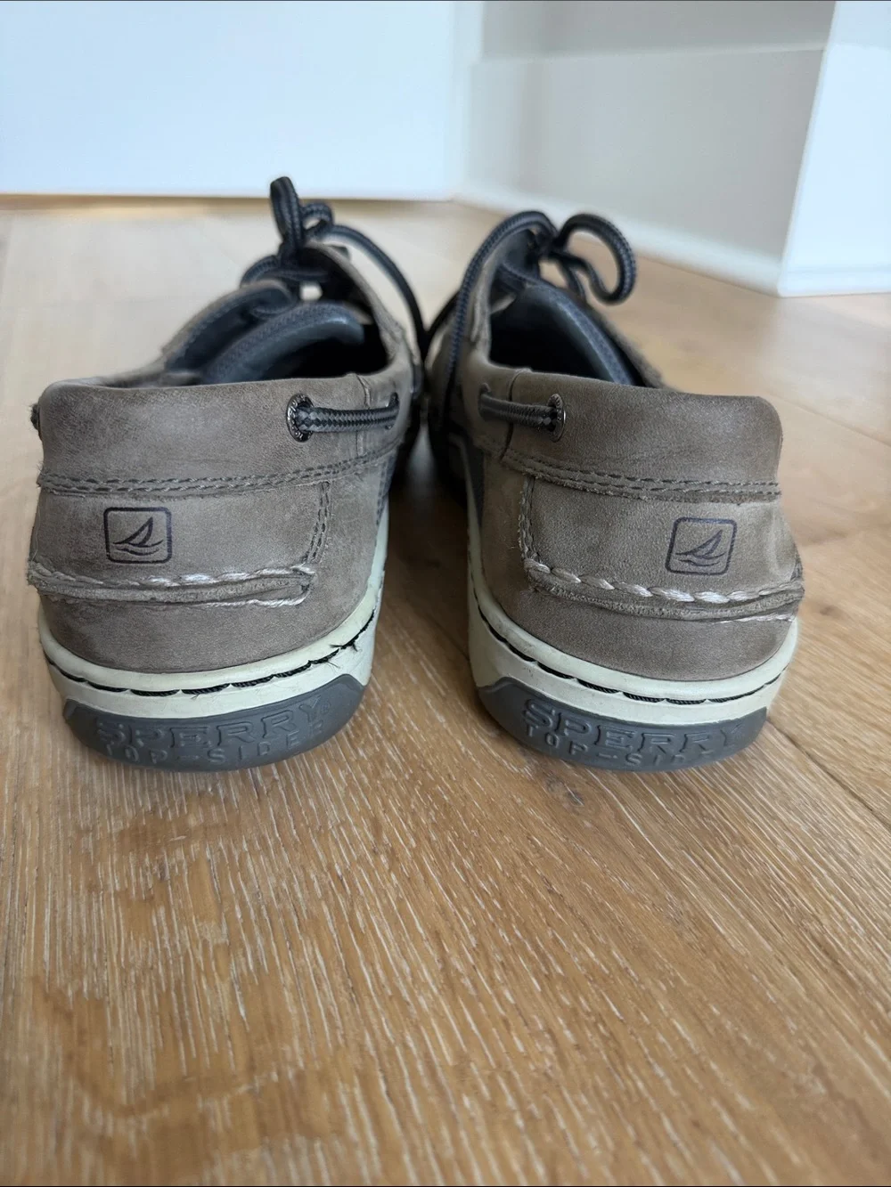 Men's Sperry Top Sider Casual Gray Leather Boat Shoes